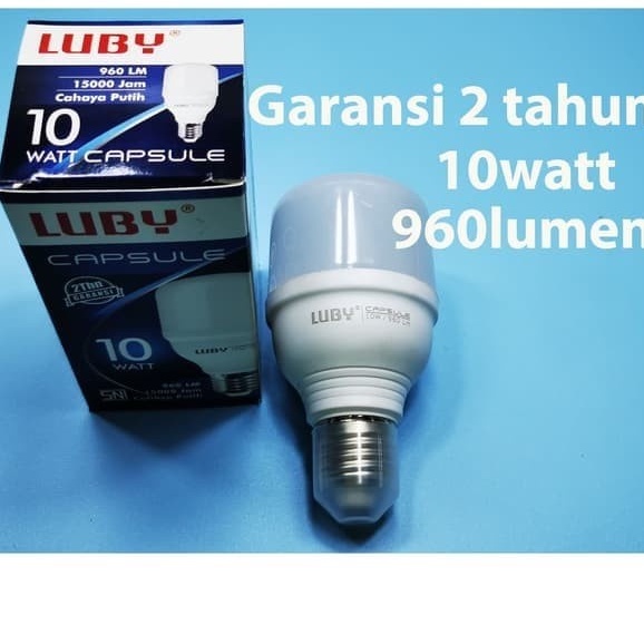 Lampu LED Luby Capsule 10 Watt Cahaya Putih Dan Terang