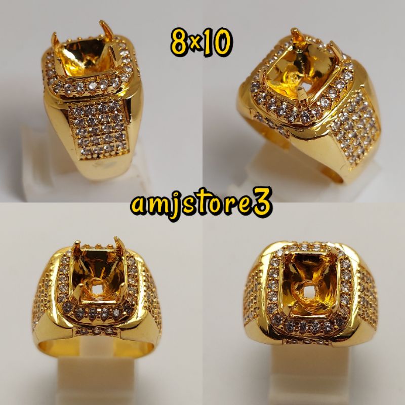 ring cincin emban alpaka super full zircon microsetting