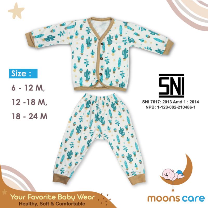 SNI SML MOONS STELAN PANJANG ANAK BUKA KAKI PREMIUM MOONS 6-12 BULAN