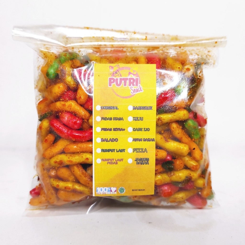 Keripik Gurilem Bantet Warna 100gr Daun Jeruk