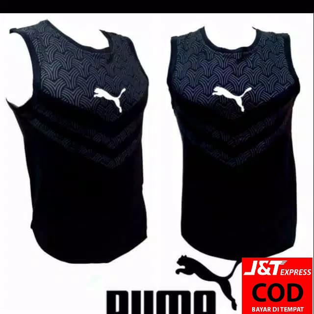 { BISA COD } Singlet Gym Pria Fitnes Motif Batik