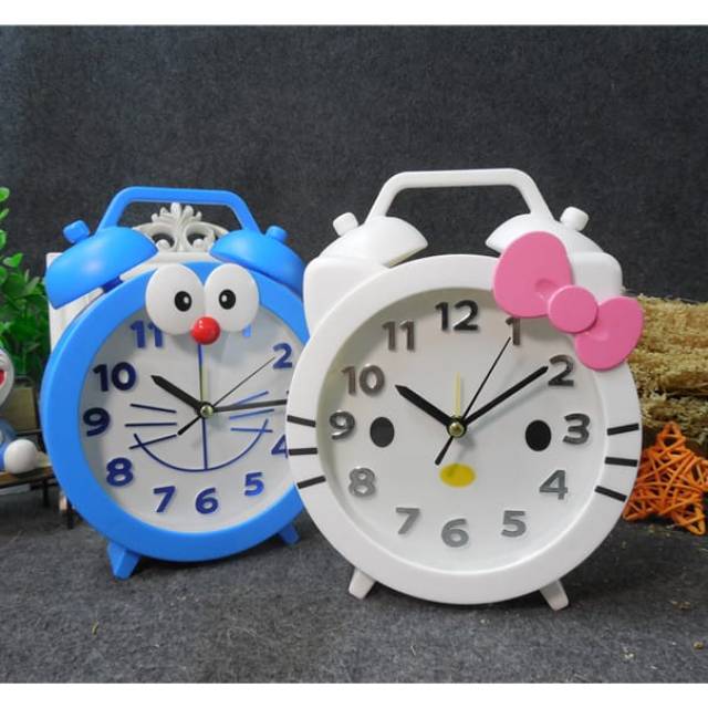Jam weker hellokitty Doraemon