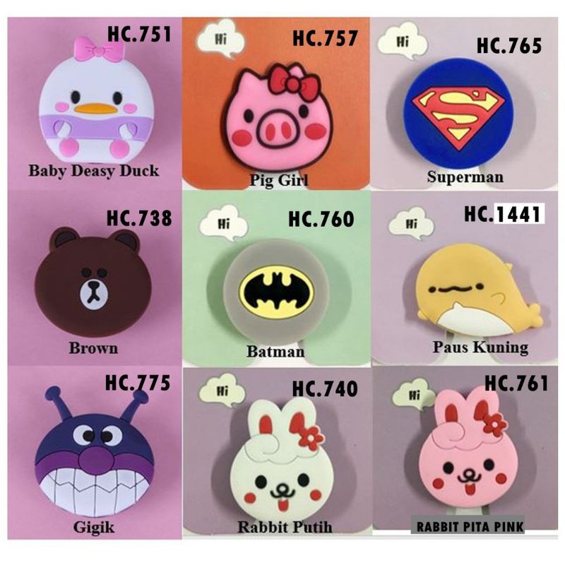 Popsocket 3D Karakter/ 3D Cartoon Popsockets/ Popsocket Motif PART 1#BISA COD