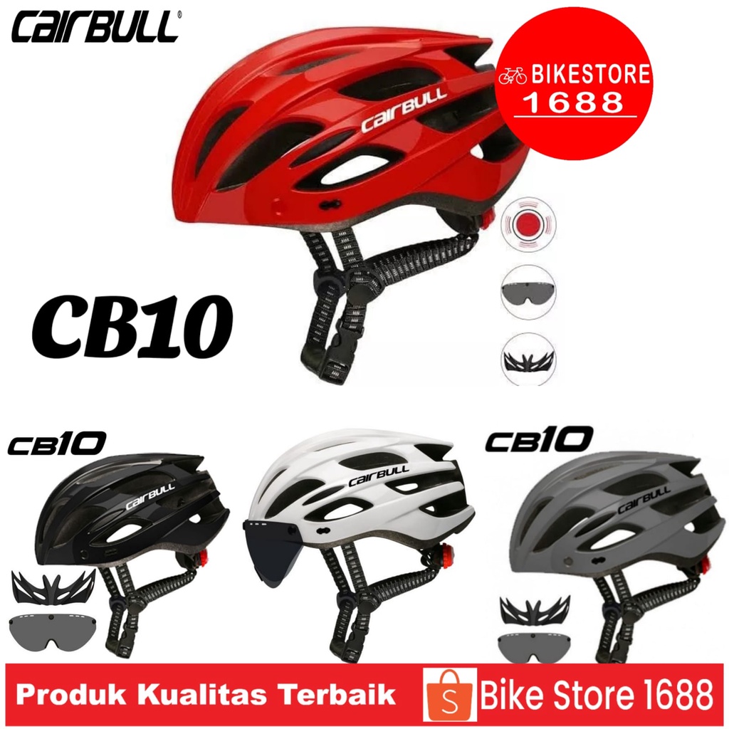 cairbull helm sepeda magnetic cb 10 spark helmet gowes cycling bicycle mtb roadbike seli bike store