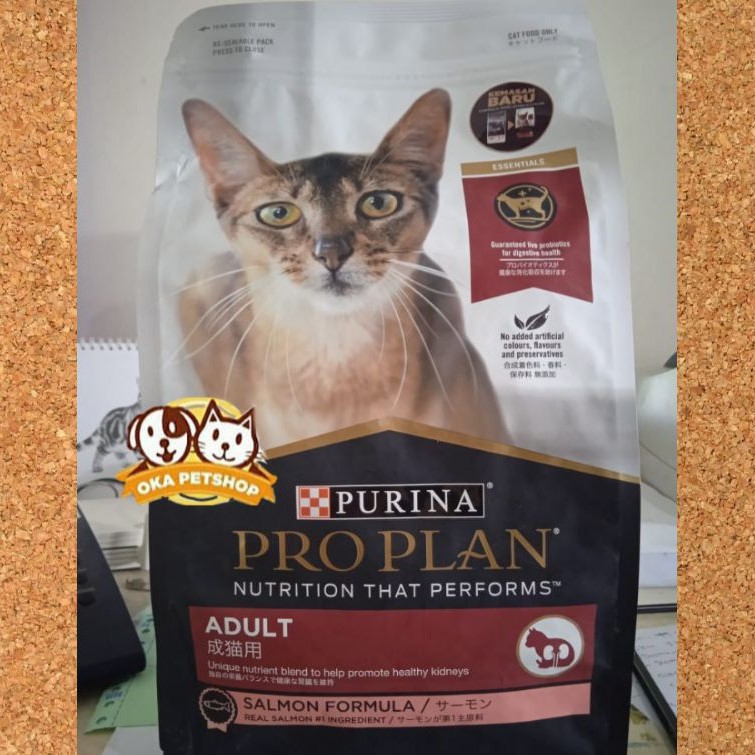 Proplan Cat Salmon Formula Adult 3kg Freshpack / Proplan New Packing / Makanan Kucing Proplan