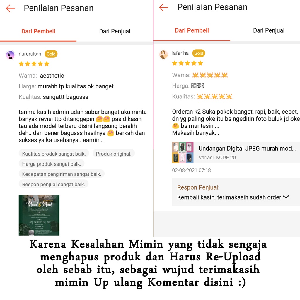 Undangan Digital JPEG murah Model Terbaru