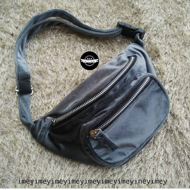 Waistbag cidot0607 suwed /waisbag swide/tas pinggang bahan bludru