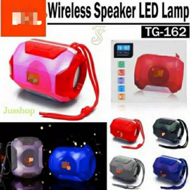 Speaker Bluetooth TG 162 LED / Portable Wireless Speaker Bass Murah