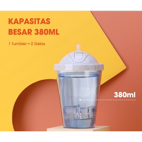 SAMONO SC003 380ML ICARER FAMILY DOUBLE WALL TUMBLER FREE STRAP