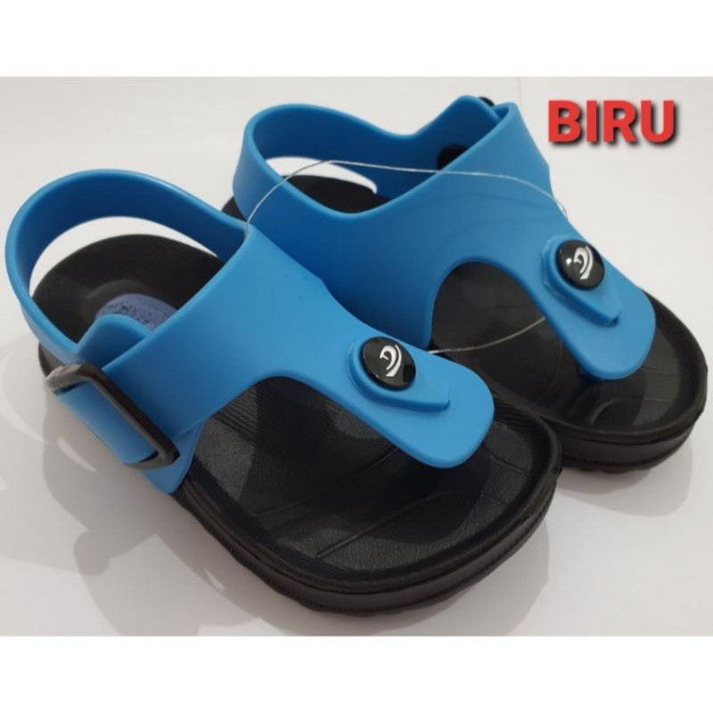 DX-213D-GN Sandal Karet Jepit Anak Tali Belakang Merek Dulux Ukuran 24-29