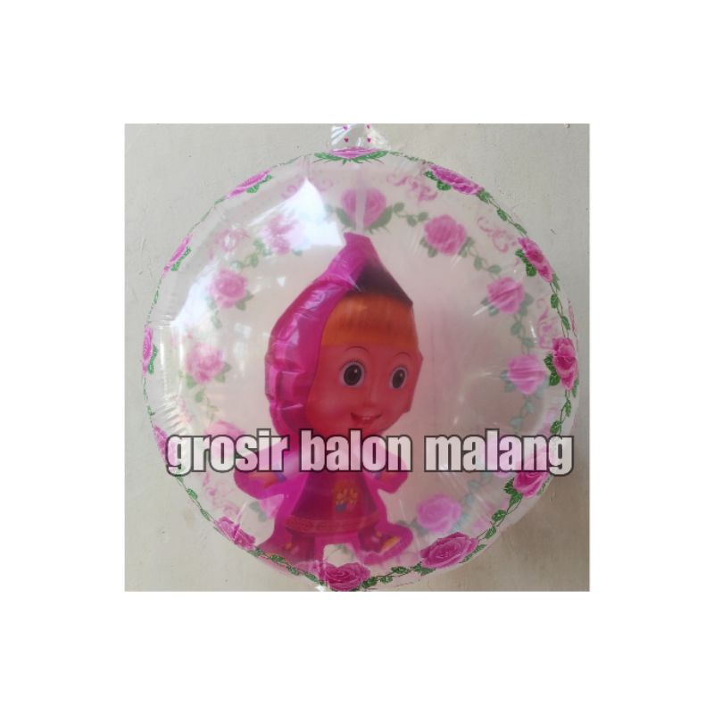 balon foil masha marsha and the bear bulat isi double 2in1