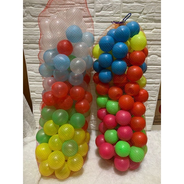 termurah Bola Plastik Mandi Bola Anak Isi 100 pcs sni/ mandi bola transparan / warna warni / bola pl