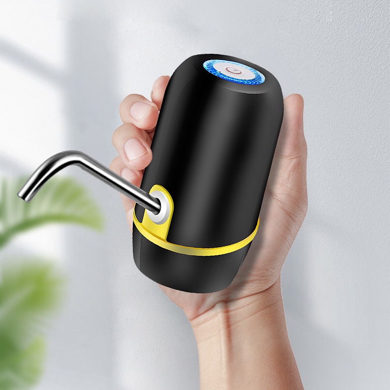 Pompa Elektrik Air Minum Galon Rechargeable Murah Hitam