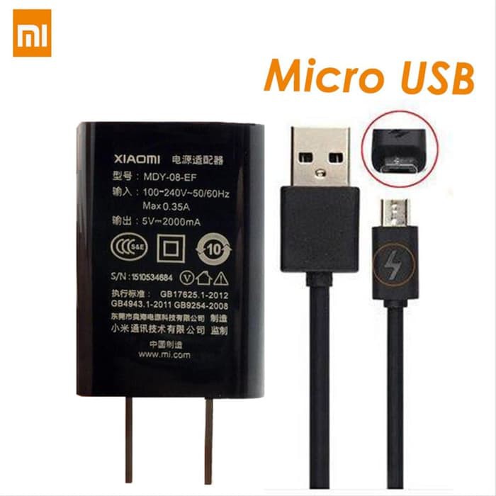 CHARGER XIAOMI MICRO 2A ORIGINAL