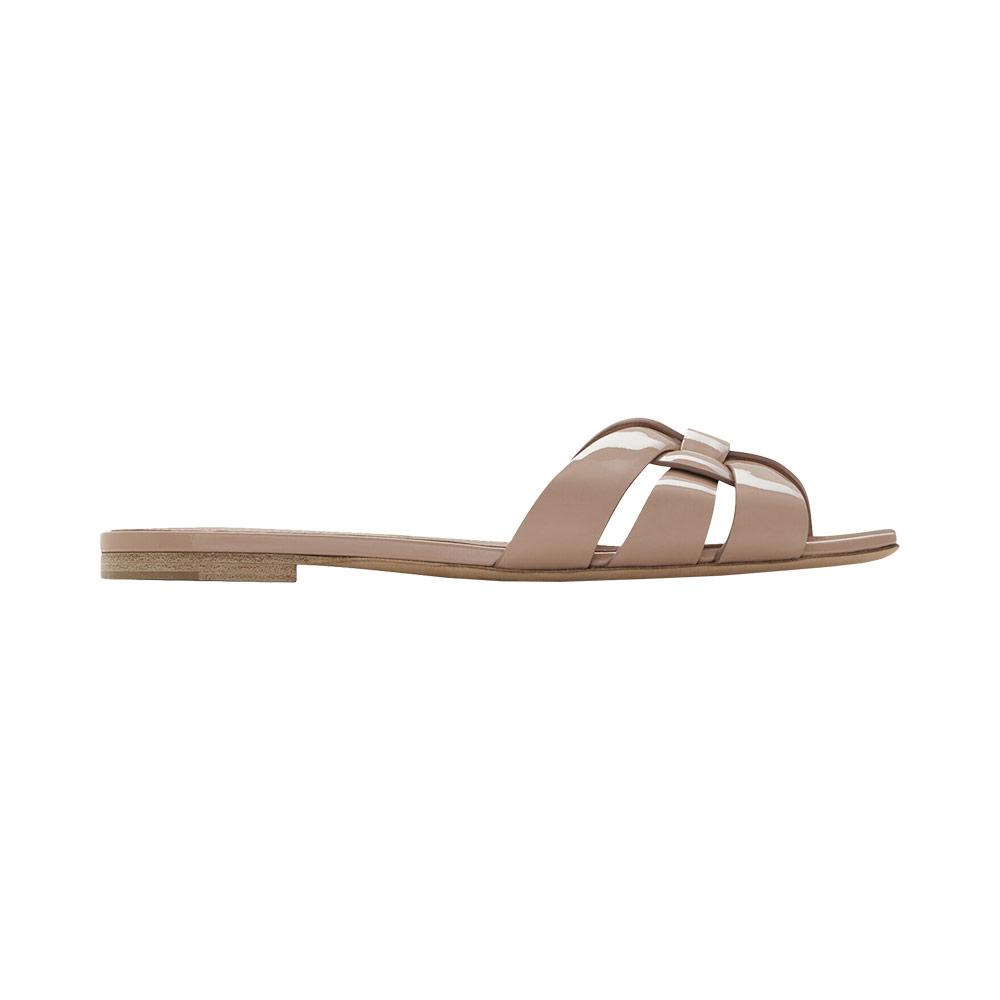 nude sandals flat