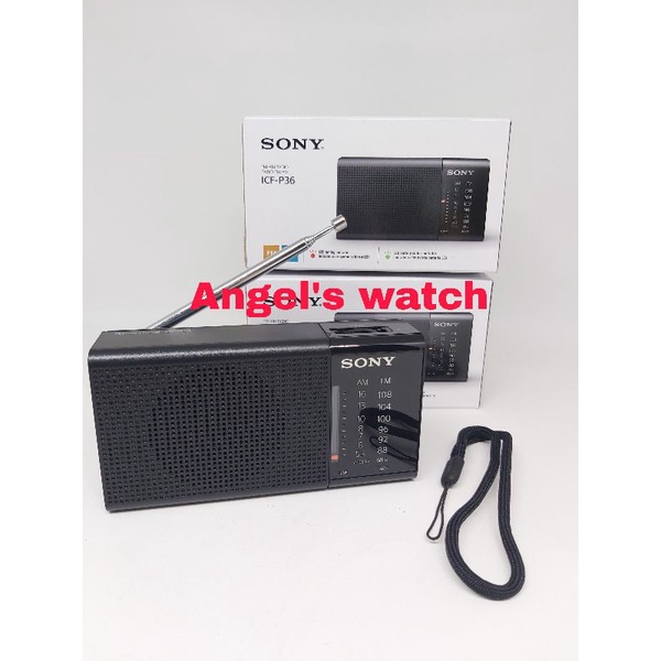 angelswatch radio fm am sony icf-p36 ICF P36 portable radio sony