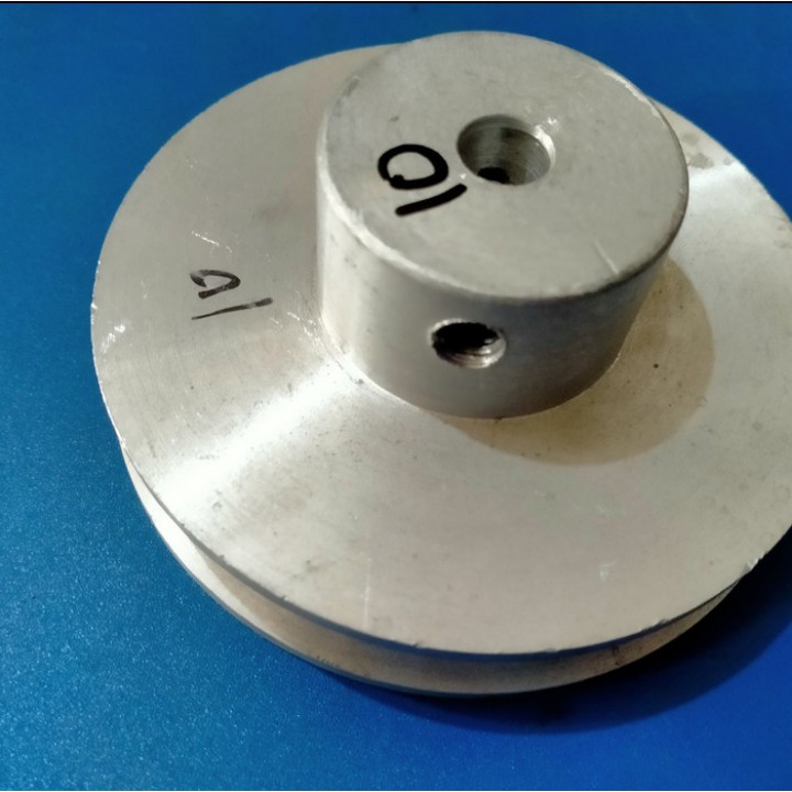 Pully A1 x 4 inchi As 0, 8, 10, 12, 14, 15, 16, 17, 18, 19, 20, 22, 24, 25, 1&quot;, 28, 30, 32 mm 1 inch Pulley Alumunium A1 x 4&quot; Puli A1x4&quot; Pulli A1x4 Poli A 1x4&quot; A 1x4 Allumunium Aluminium Polli All A1 4&quot; AS Buntu lobang lubang