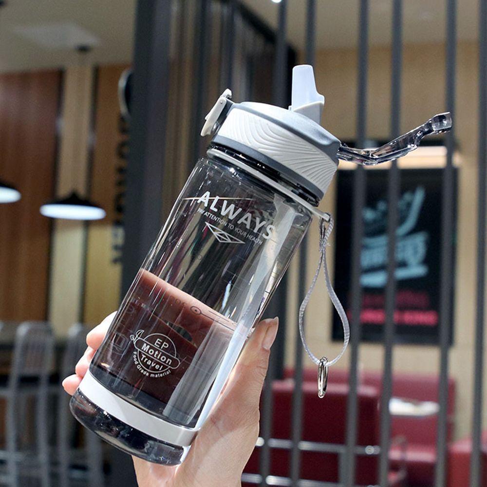 Populer Botol Air Minum Olahraga 800ml Portable BPA Free Plastik Pria Tempat Minum