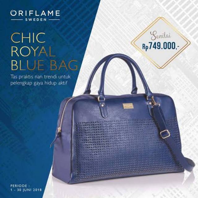 oriflame navy blue bag