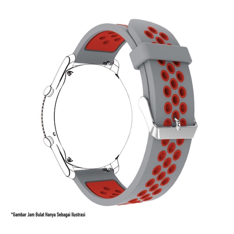 NSB Tali Jam 20mm Watch Strap Smartwatch Odeva Watch G2 - Rubber Sporty Silikon