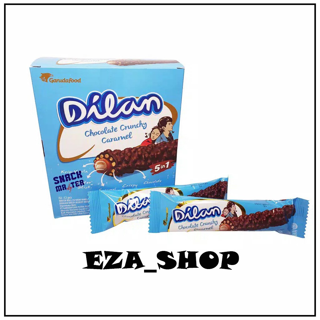 

[TERLARIS] DILAN CHOCILATE CRUNCHY CARAMEL - Netto 12 bks x 24 gr