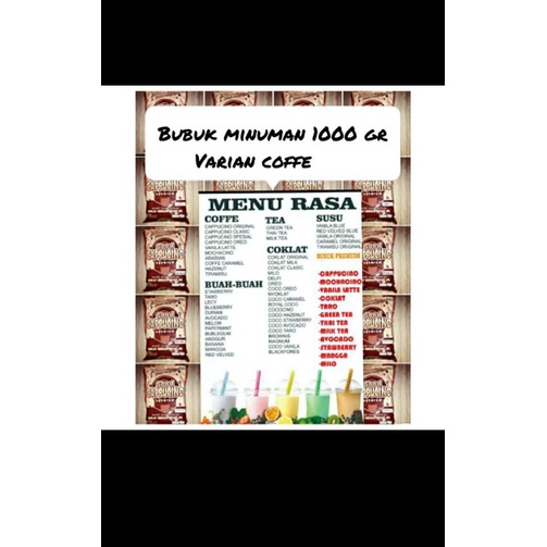 

serbuk minuman kekinian 1000gr