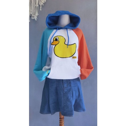 PRELOVED PL SWEATER HOODIE PANCOAT 5 TONE