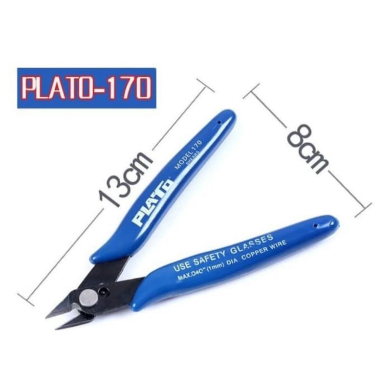 Tang Potong Plato Original Blue | tang potong kawat Stainless | gunpla tool rakit gundam nipper