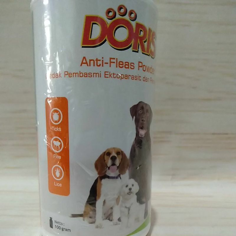 Doris Bedak Kutu 100gr / bedak kutu anjing