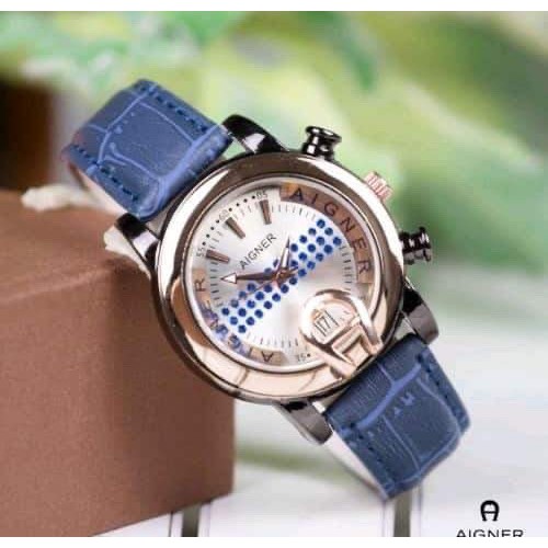 COD JAM TANGAN WANITA ANALOG FASHION AIGNER KULIT TANGGAL 04