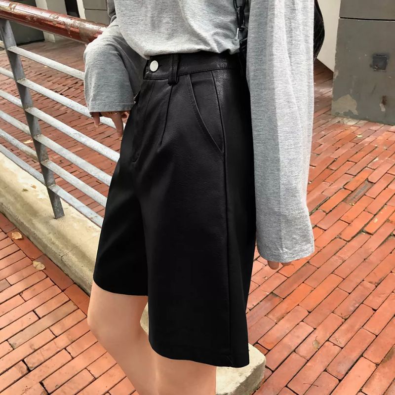 Celana pendek kulit wanita By Tailor Labs