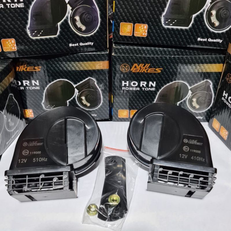 Klakson / Horn DENSO 100% Original Model Keong Waterproof 12V + Relay Set untuk Universal Motor dan Mobil Clakson Anti Air