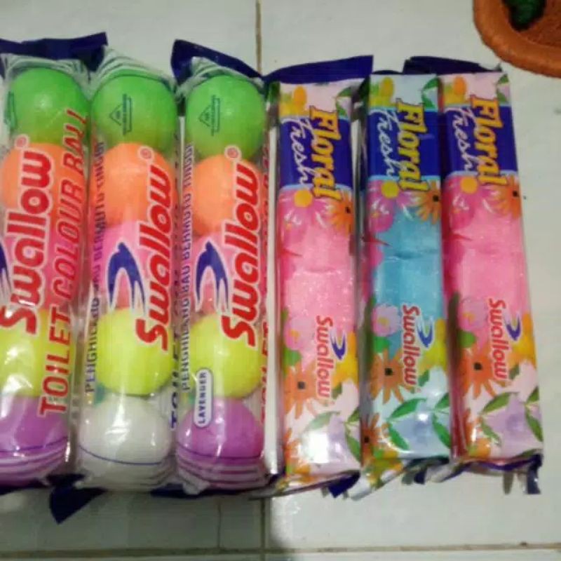 Swallow toilet collour ball dan  isi 5