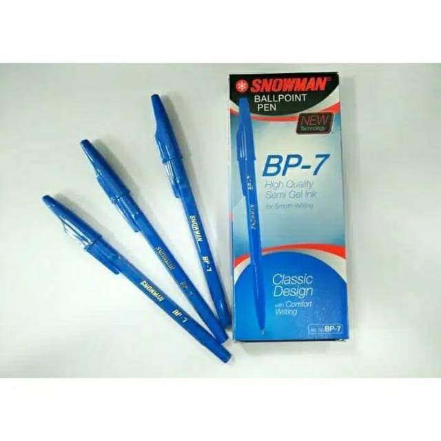 

Ballpoint Snowman bp-7 biru