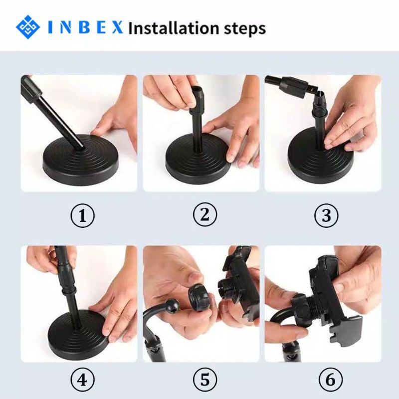 INBEX IMP 1701 Phone Holder Ponsel Multifungsi LIVE Stand Rotary 360