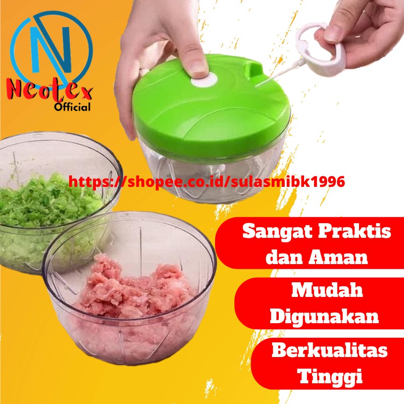 Pencacah Bawang Onion Slicer Penghalus Bawang Dan Bumbu Speedy Chopper Alat Masak Perabot Dapur