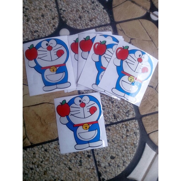 

sticker doraemon cutting