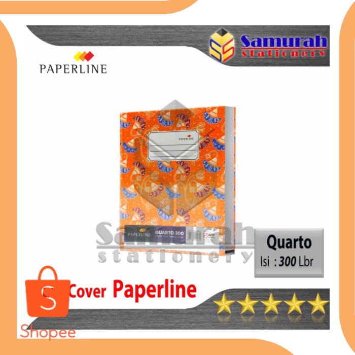

Buku Hard Cover Paperline Quarto isi 300 lembar Lbr Kuarto Kwarto
