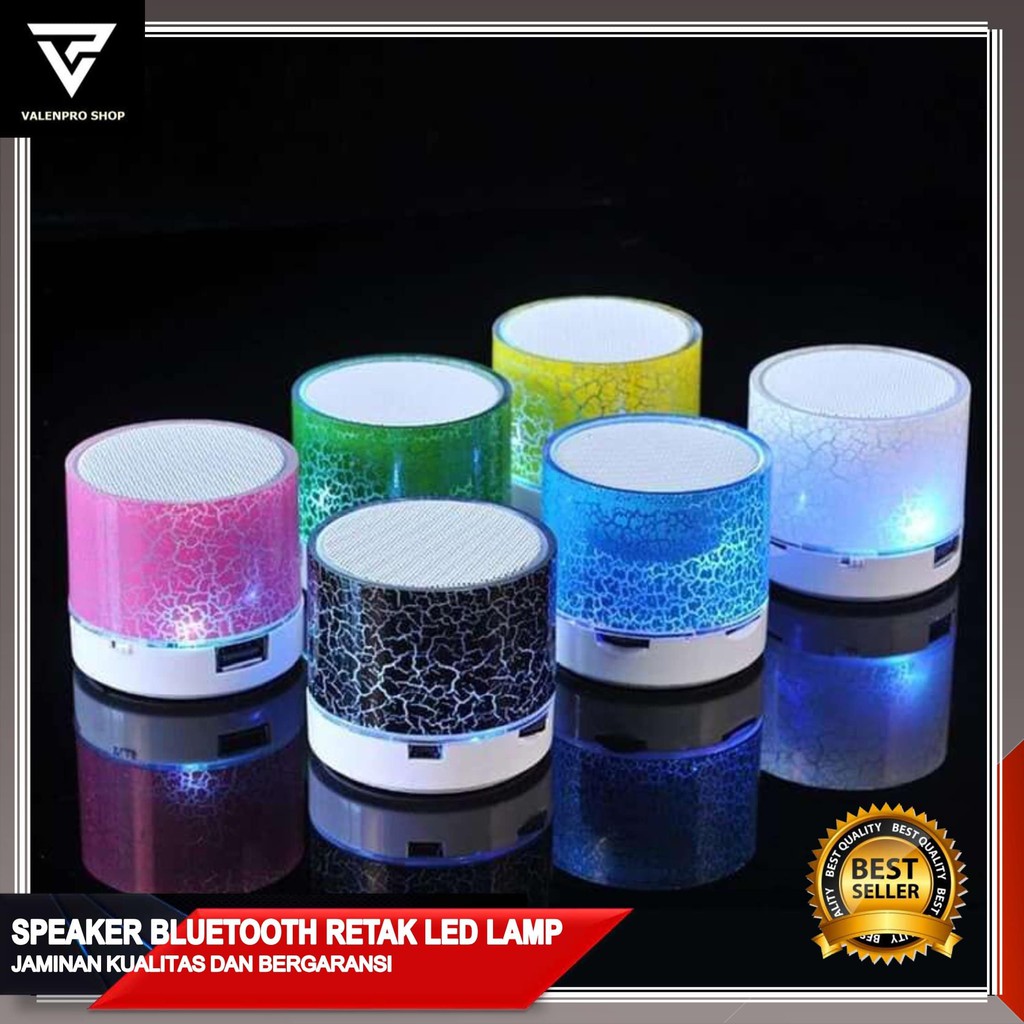 Speaker Bluetooth Retak Led Lamp / Speaker Mini Bluetooth Lampu Led / Speaker Blutut Termurah / Spea