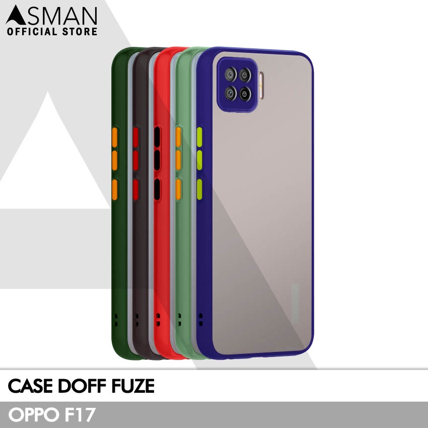 Asman Case Oppo F17 Doff Fuze Premium Shield Protector