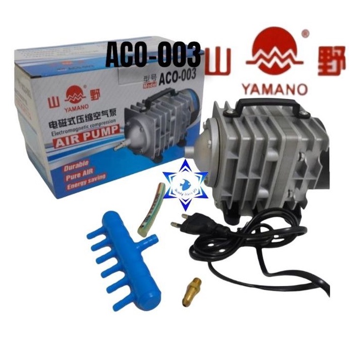 Yamano Aco 003 pompa gelembung udara Yamano airpump blower aerator aquarium aerator 6lubang