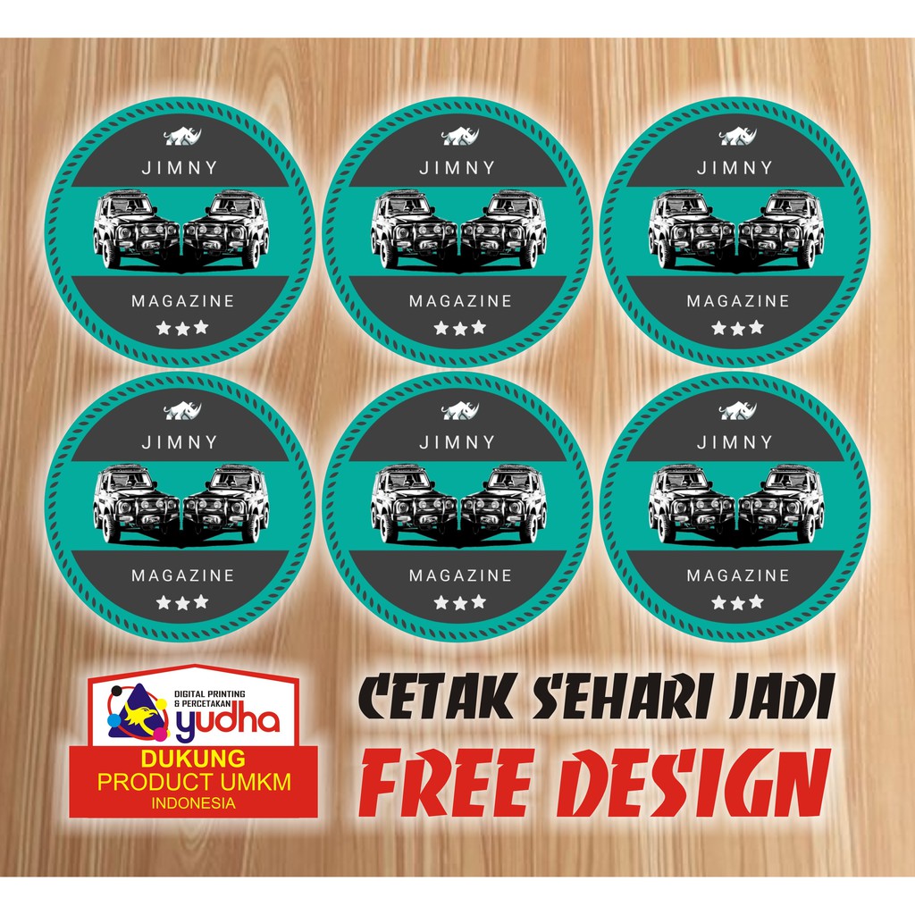 

Stiker Vinyl Bulat Sehari Jadi
