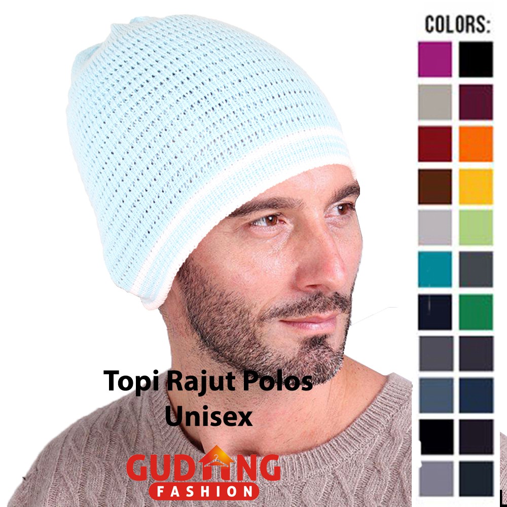 Beanie Hat Kupluk Rajut Unisex Pria Wanita - Banyak Pilihan Warna TOP (COMB)