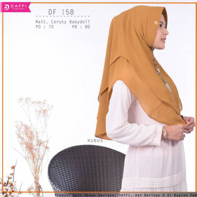 Hijab Mini 2 layer Ori Daffi seri warna ke 1