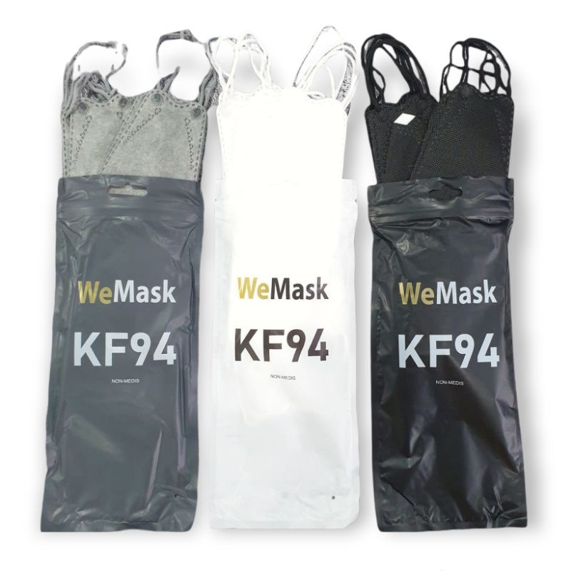KF 94 WEMASK ISI 10 PCS PUTIH, HITAM, ABU