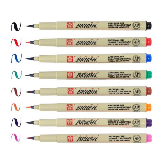

Iready Stockl Sakura Pigma Micron Pen Brush Tip - Sepia