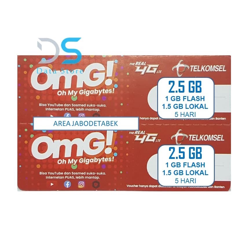 Voucher Telkomsel 2,5 GB 5 Hari