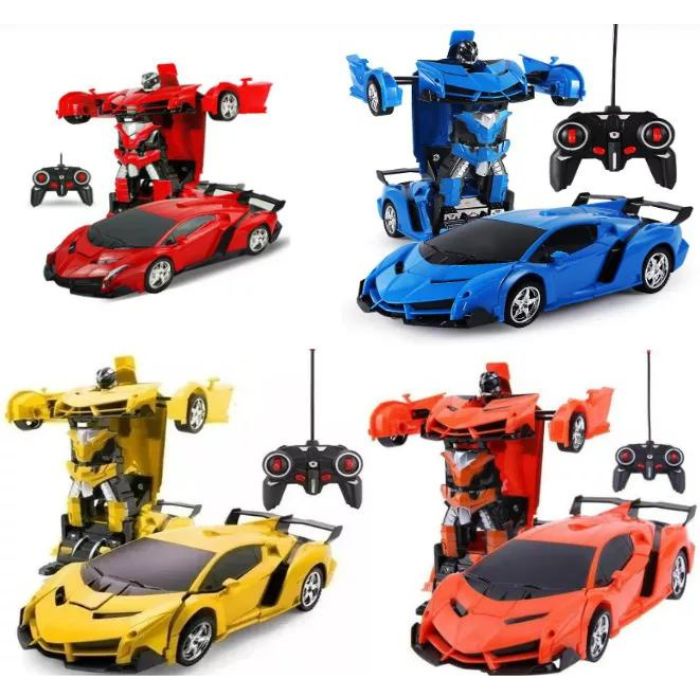 RC TRANSFORMER MOBIL REMOT KONTROL JADI ROBOT REMOTE CONTROL LAST KNIGHT BATERAI CAS TERBARU