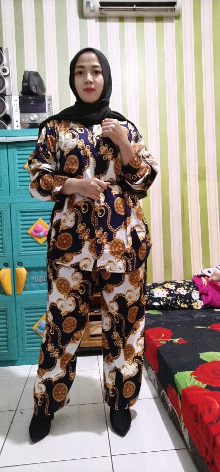 Gamis Sultan Arsy Maxi Abg Cantik Batik Muslim Karet Kerut Mayung Grosir Murah Seri Motif Syahrini