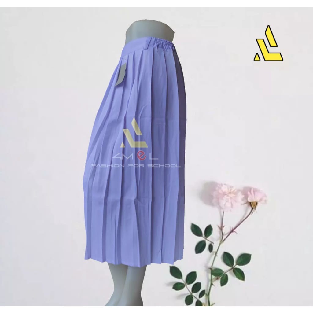 RB ROK REMPEL ANAK SD SERAGAM SEKOLAH/ROK REMPEL PANJANG/ROK REMPEL HITAM/ROK REMPEL ANAK PEREMPUAN